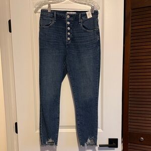 Women's Abercrombie High Rise Super Skinny Ankle Jeans - size 6 short